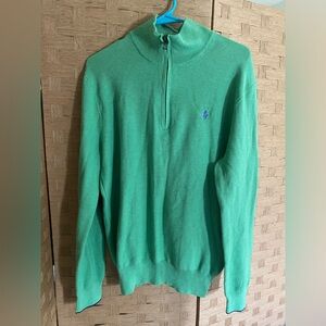 NWT Polo Ralph Lauren Men's, 100% Pima Cotton,
1/4 Zip Long Sleeve Shirt Sweater